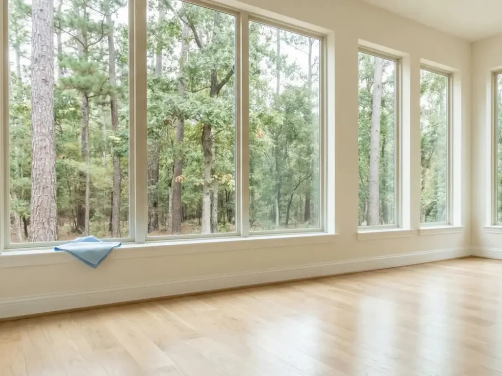 Empty home cleaned for move-in or move-out service in The Woodlands TX